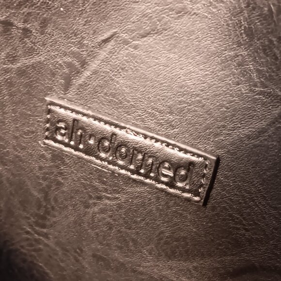 Ahdorned cheetah print guitar strap black faux leather convertible bag purse - Picture 13 of 14